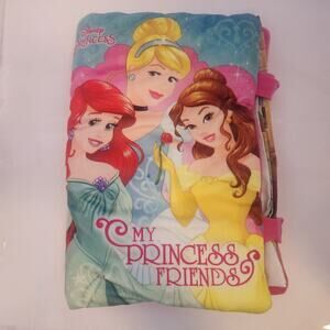 Disney Princess My Princess Friends cloth plush Book 14x10 Washable
